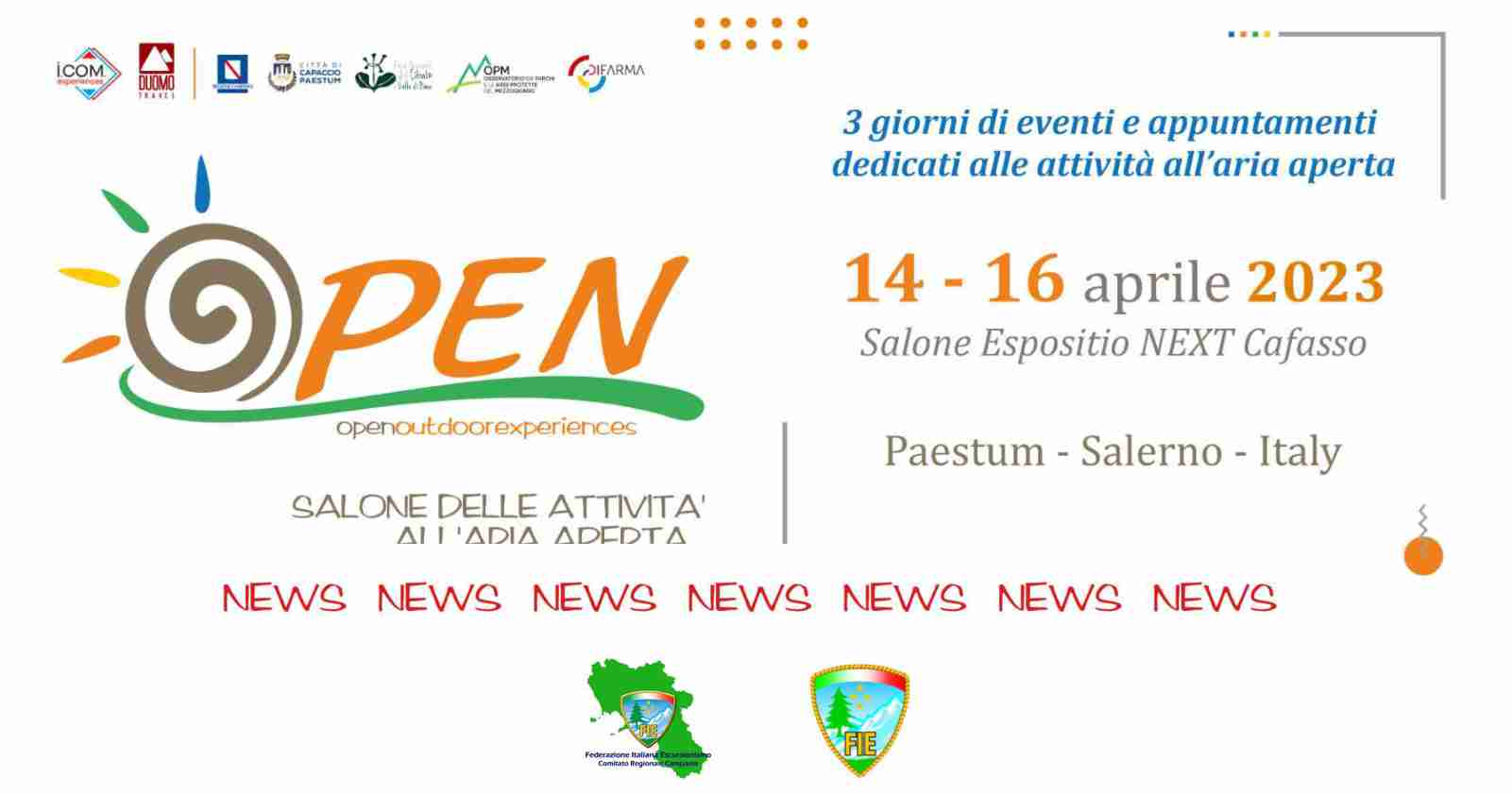 Open Outdoor Experiences 14 - 16 Aprile Paestum